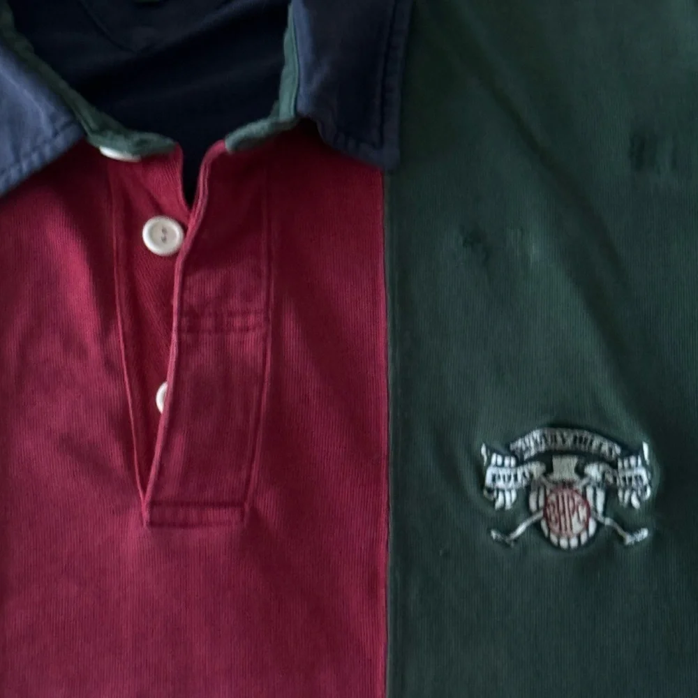 Rare Vintage Beverly Hills Polo Club Rugby Long Sleeve Ralph Lauren Embroidered